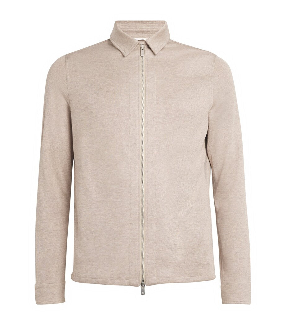 Pescarolo Avi Cotton Blend Zip Jacket