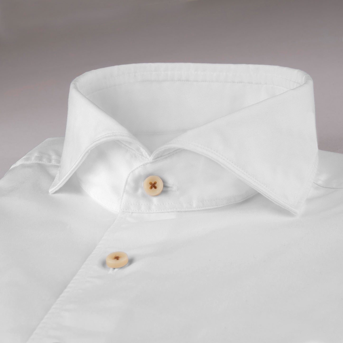 Stenstroms Casual White Twill Shirt