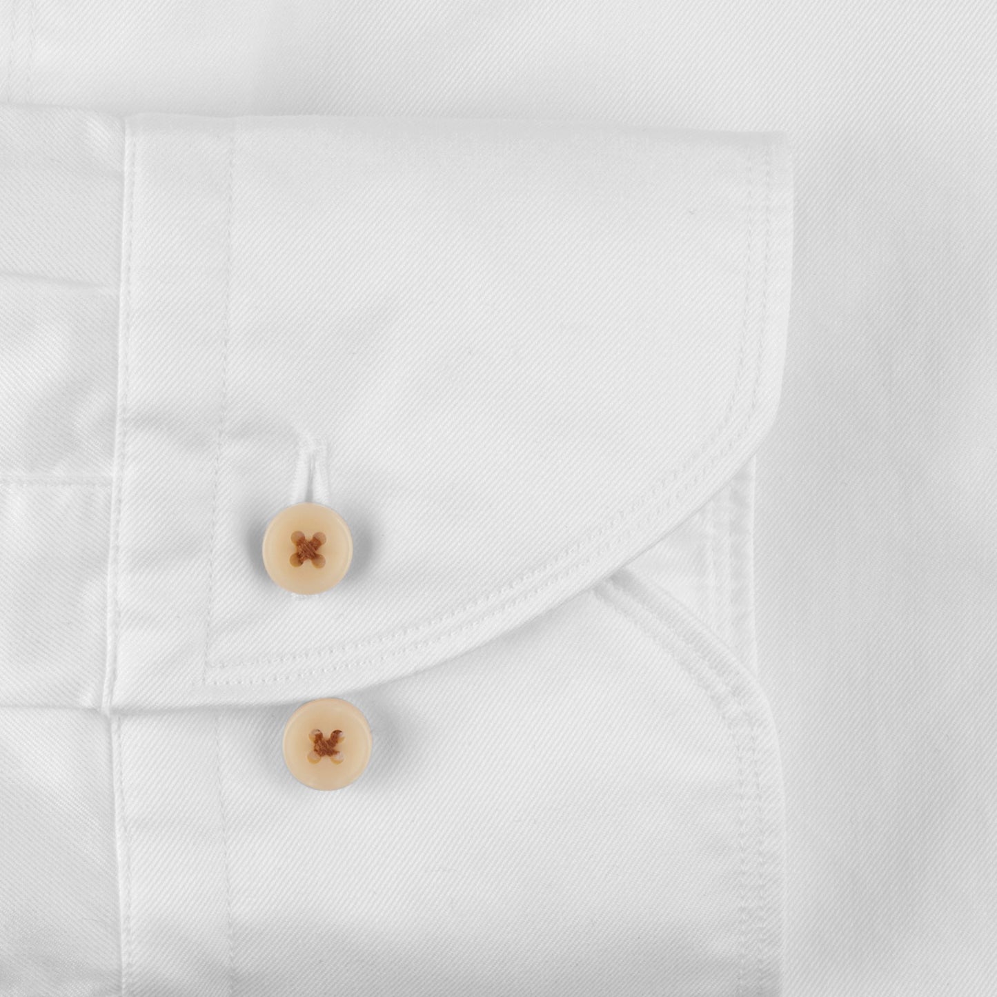 Stenstroms Casual White Twill Shirt