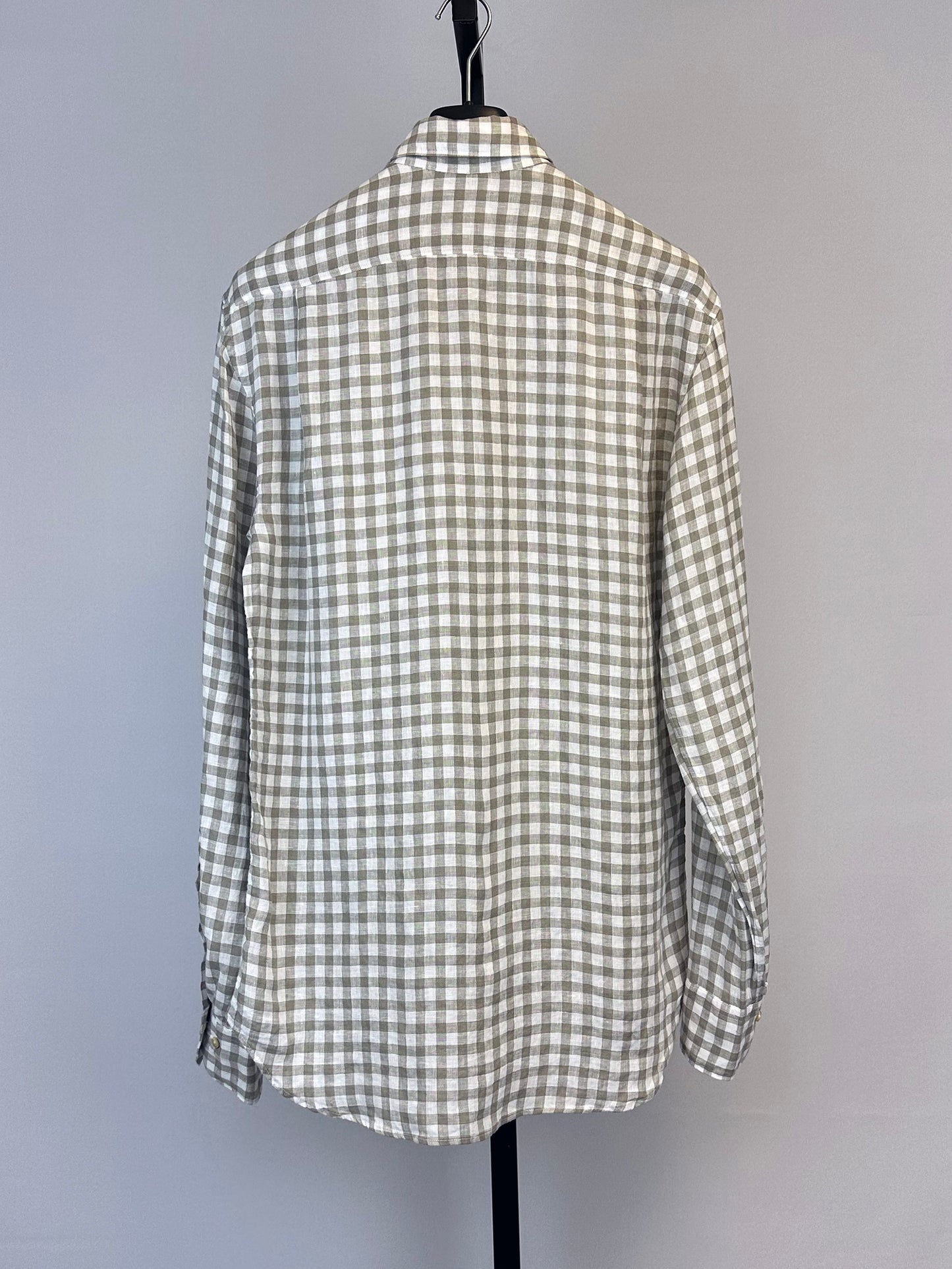 Stenstroms Linen Checked Shirt