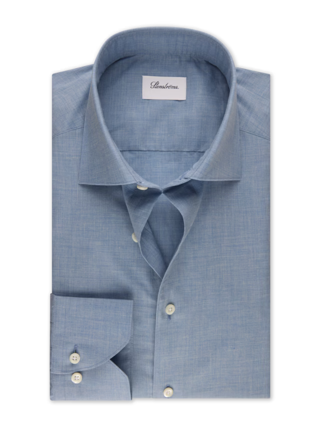 Stenstroms Slimline Cotton Poplin Shirt