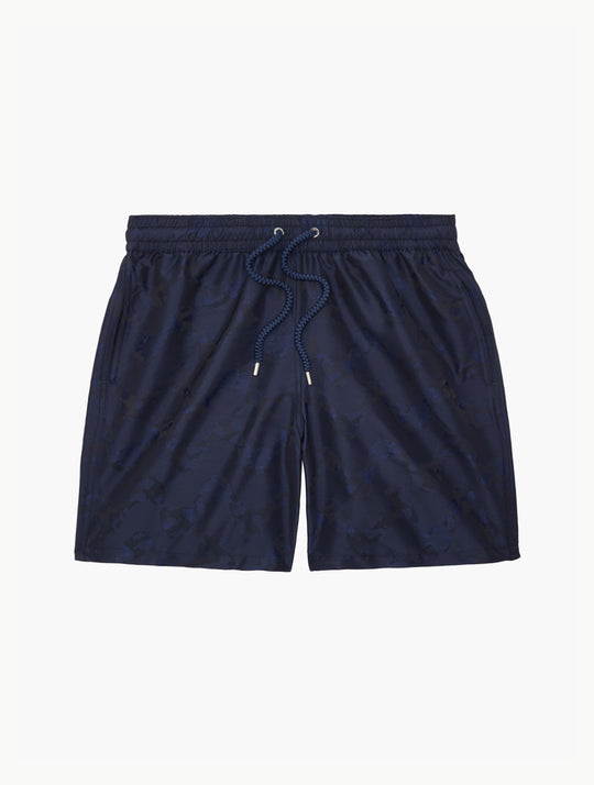 Frescobol Carioca Board Copa Camo Jacquard Swim Shorts