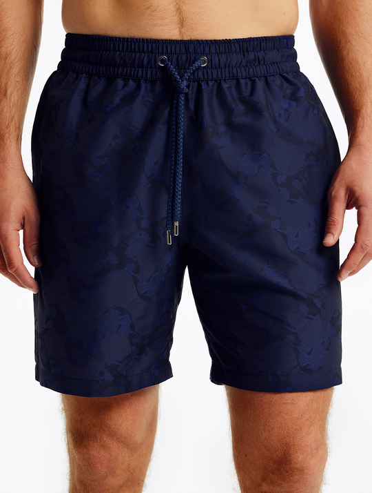 Frescobol Carioca Board Copa Camo Jacquard Swim Shorts