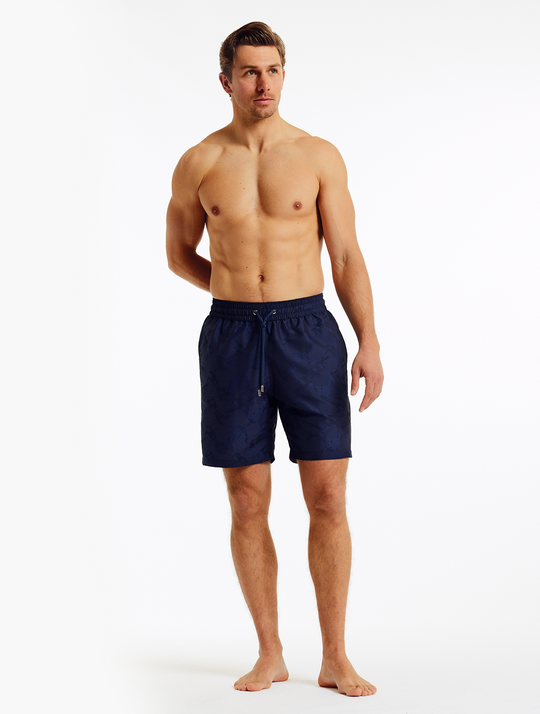 Frescobol Carioca Board Copa Camo Jacquard Swim Shorts