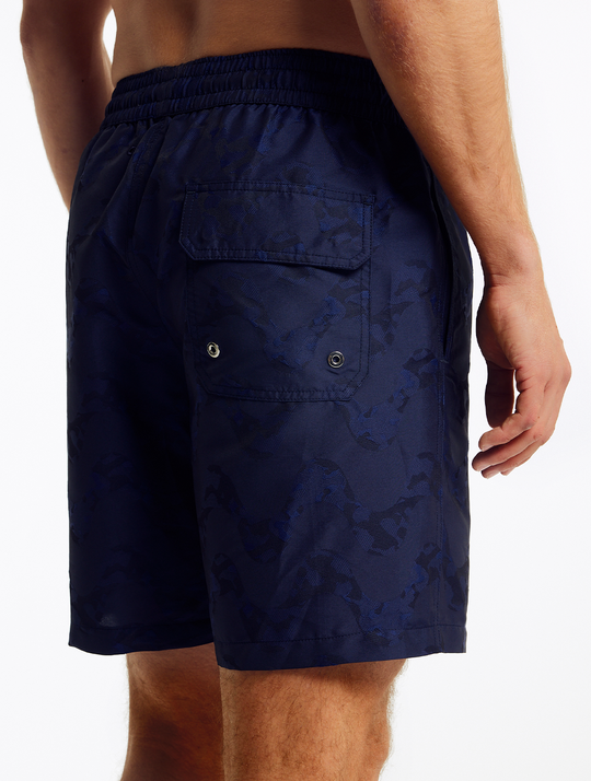Frescobol Carioca Board Copa Camo Jacquard Swim Shorts