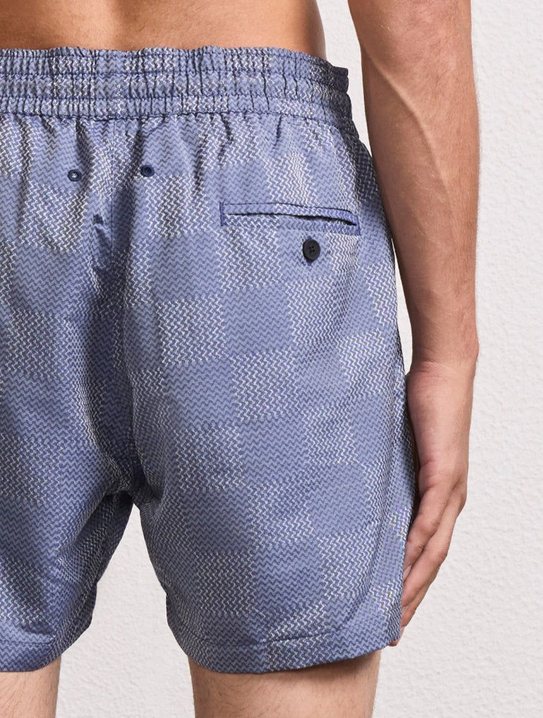 Frescobol Carioca Sport Copa Check print Jacquard Swimshorts