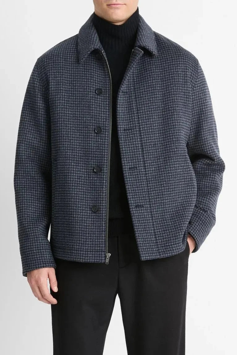 Vince Houndstooth Deck Jacket