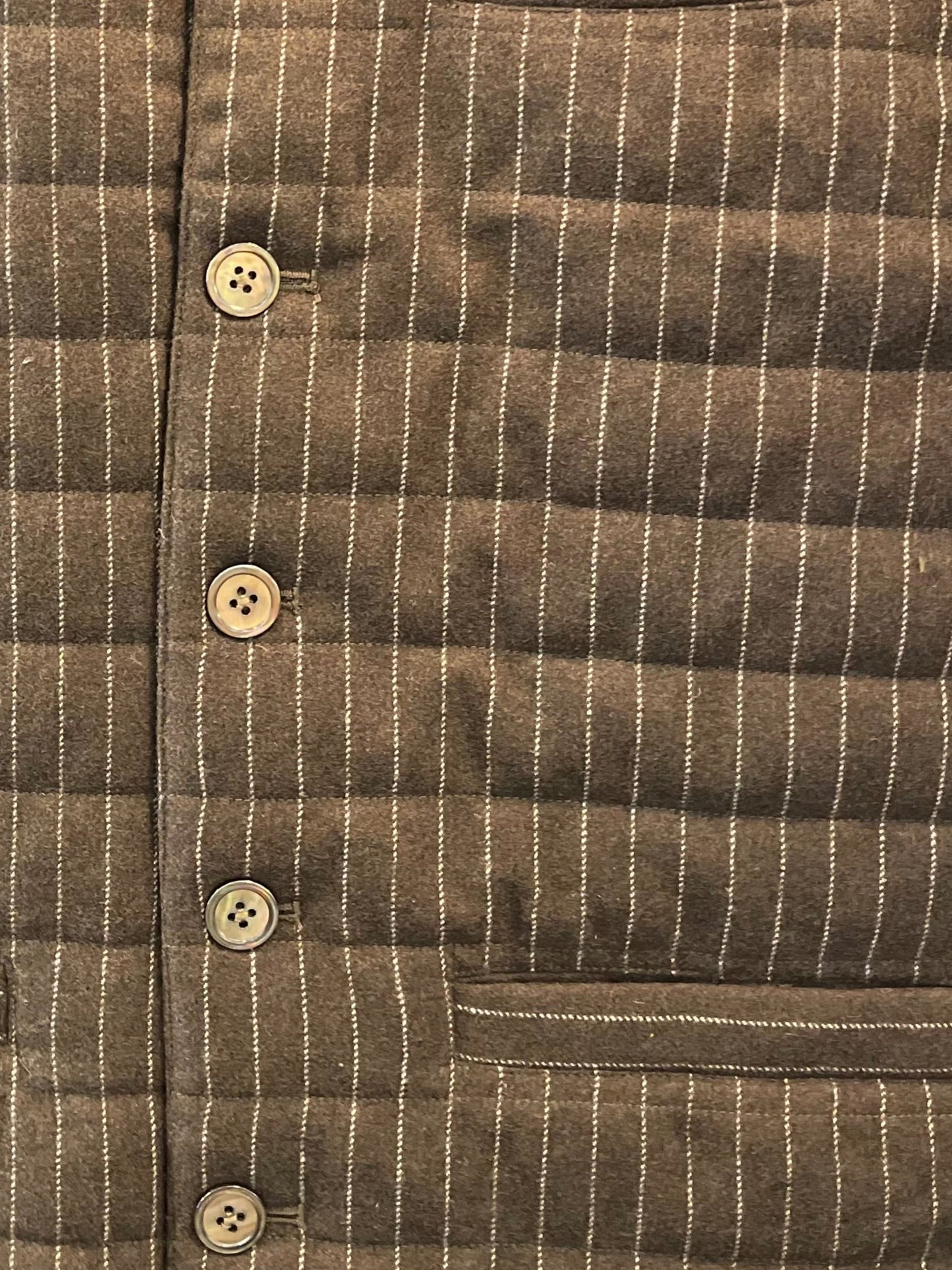 Stenstroms Wool Blend Pinstripe Vest