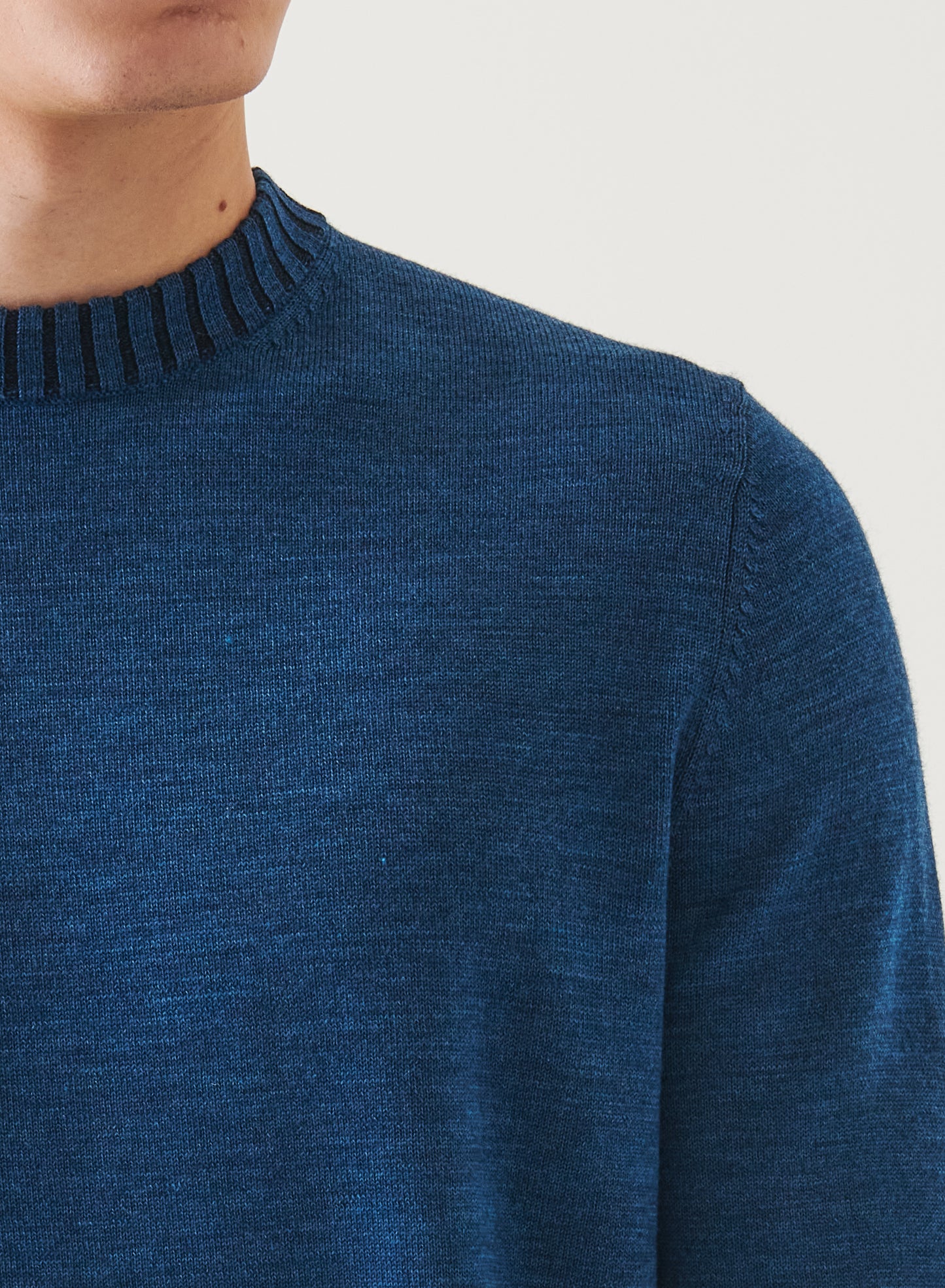 Patrick Assaraf XFine Merino Plaited Crew
