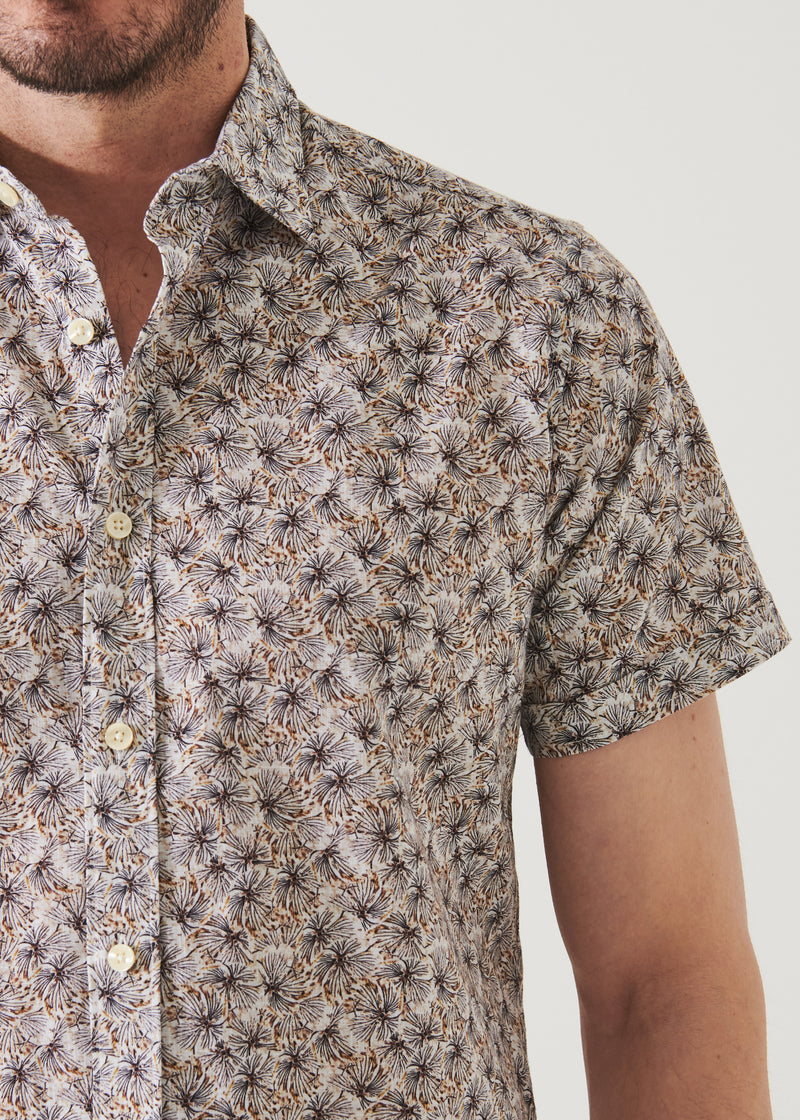 Patrick Assaraf Feather Print Shirt