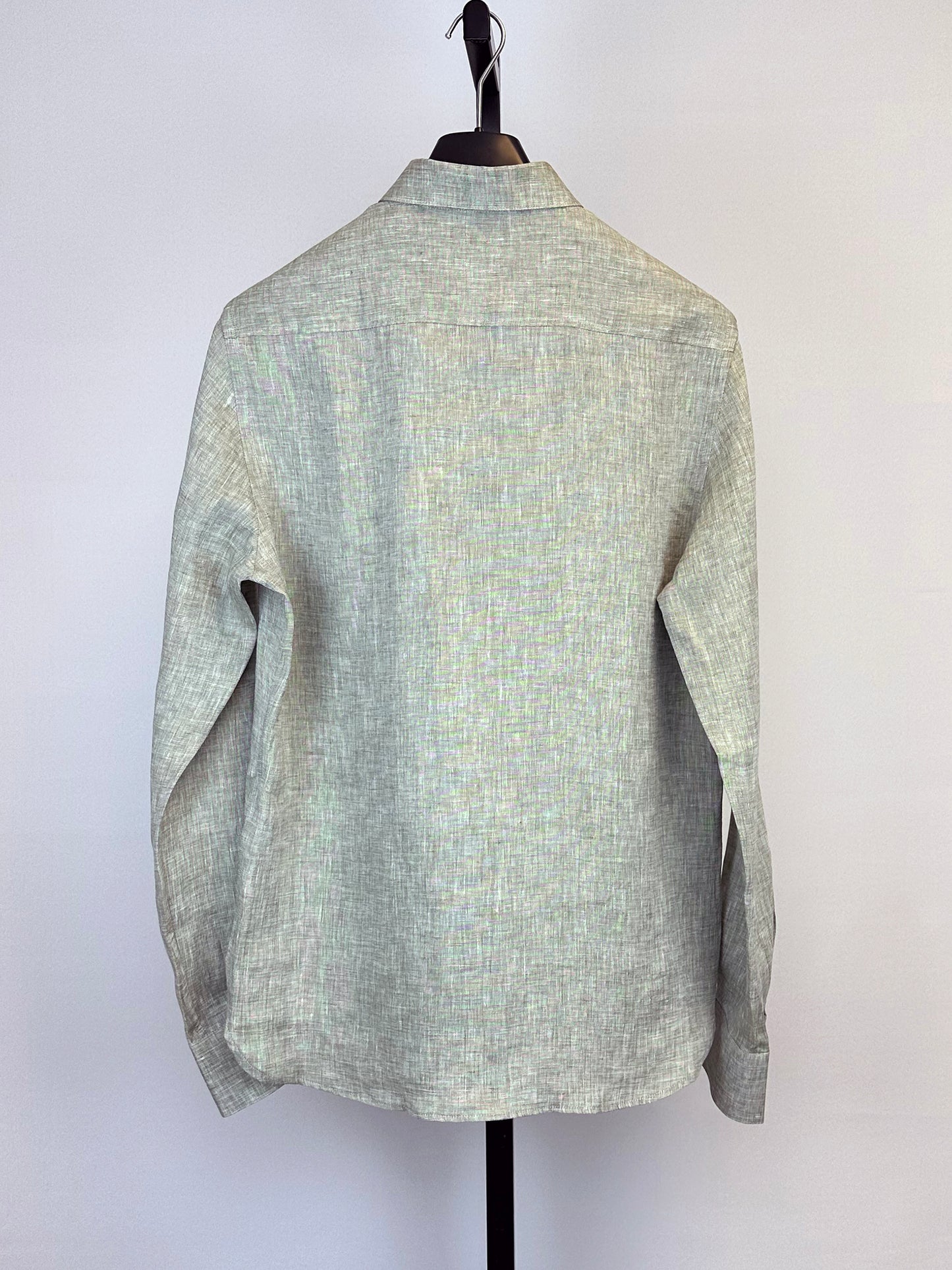 Patrick Assaraf Linen Chambray Shirt