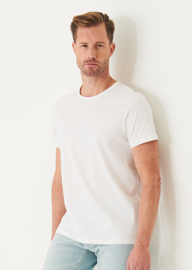 Patrick Assaraf Mercerized Crew T-Shirt