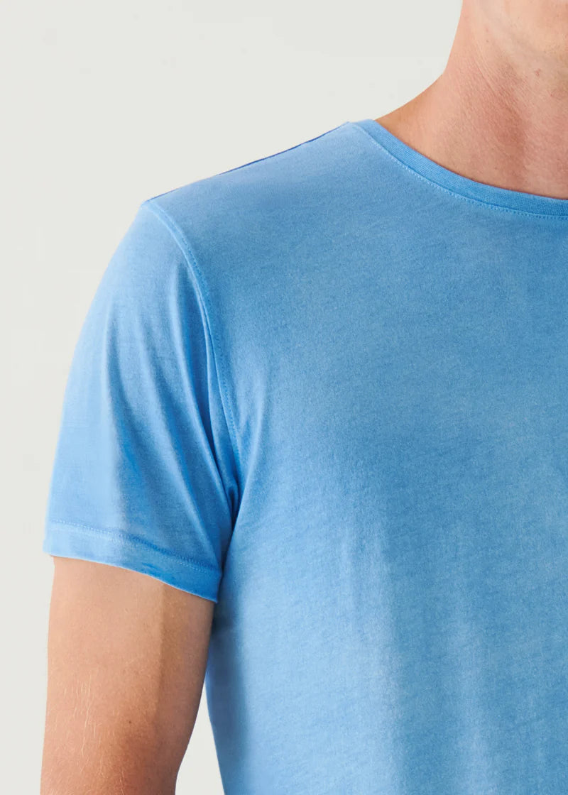 Patrick Assaraf S/S Spray Wash Crew Neck Tee