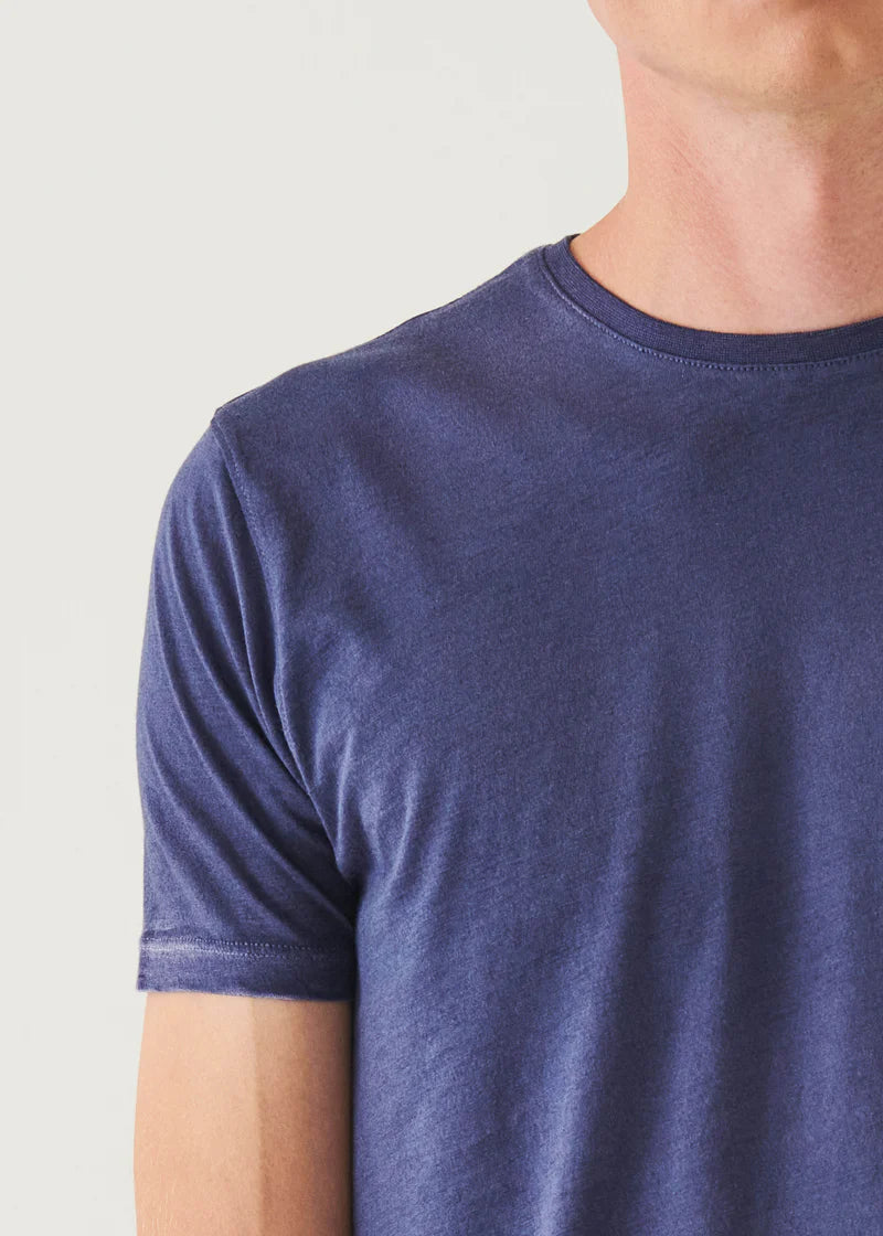 Patrick Assaraf S/S Spray Wash Crew Neck Tee