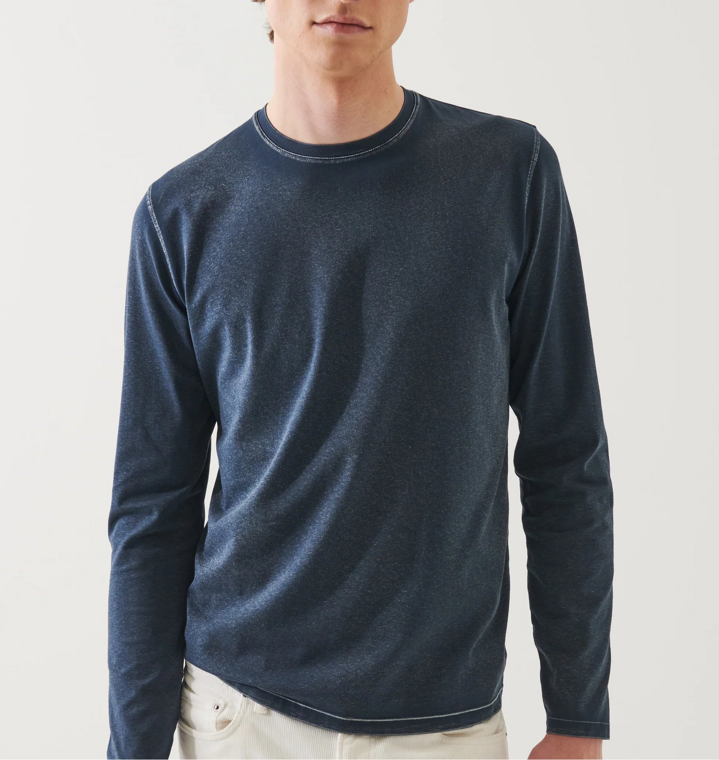 Patrick Assaraf L/S Pima Vintage Crew