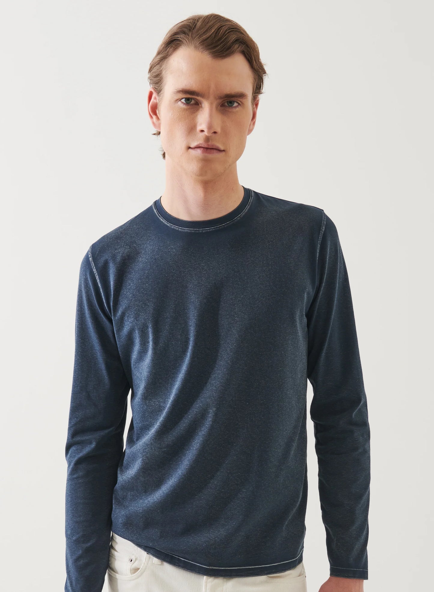 Patrick Assaraf L/S Pima Vintage Crew