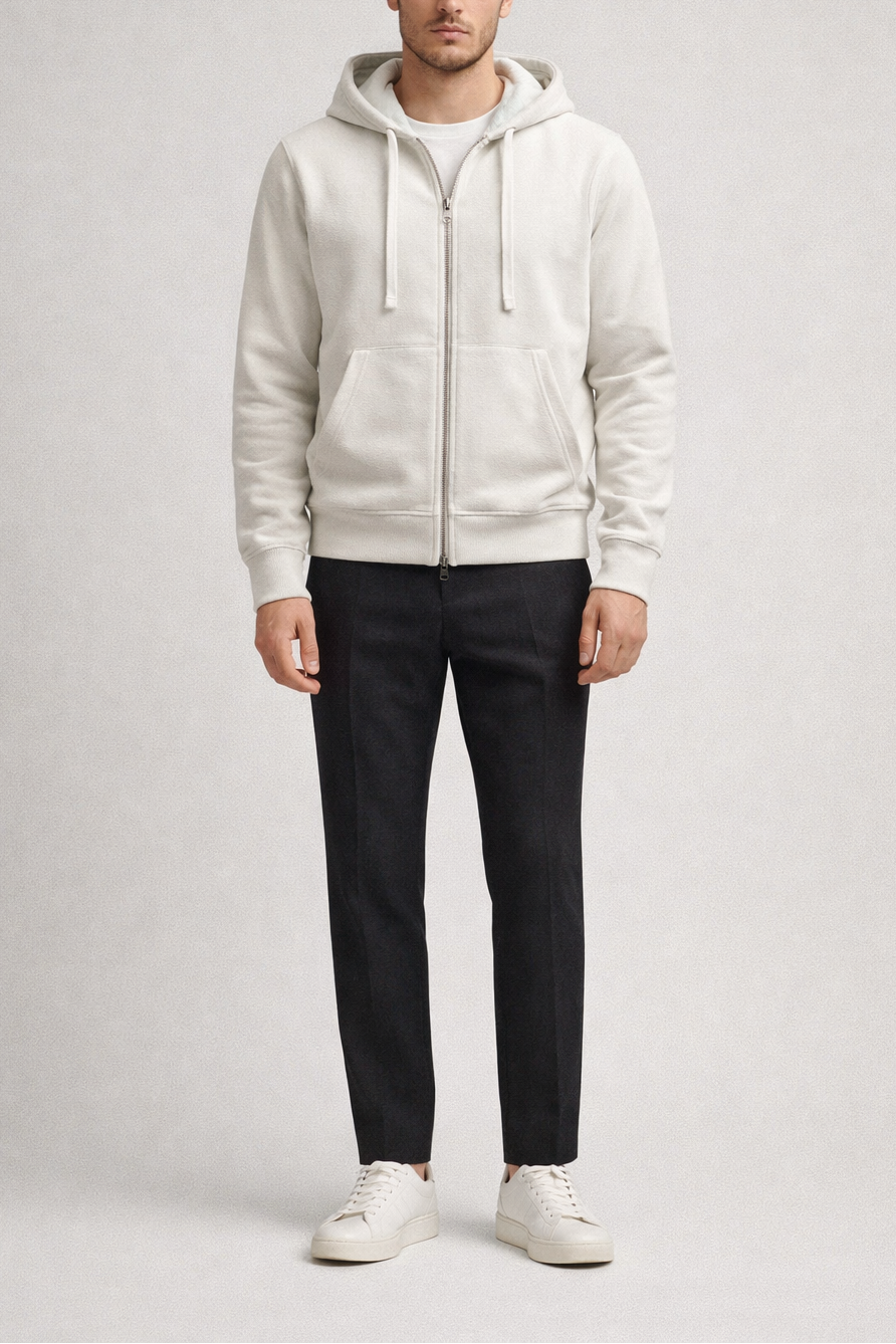 Crossley Terry Zip Front Hooded Jacket