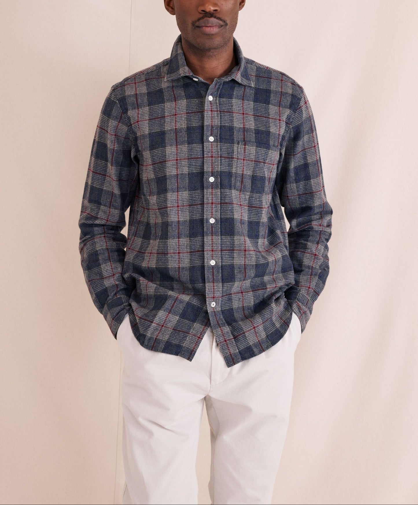 Hartford Paul Cotton Plaid Shirt