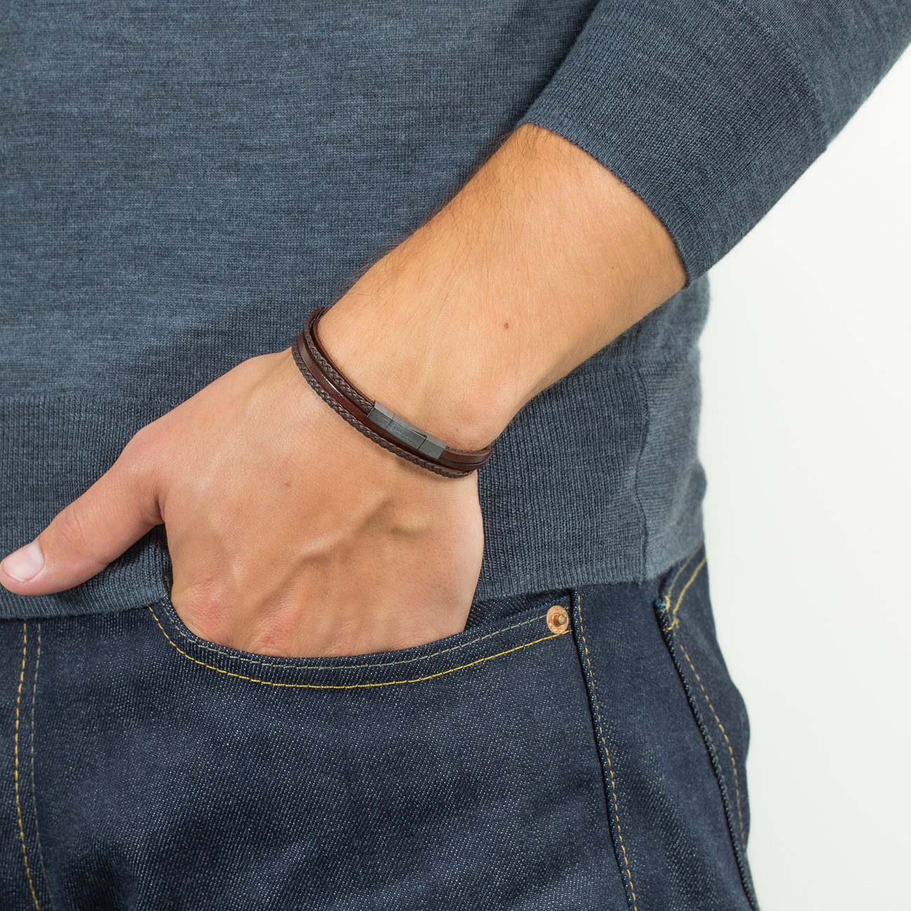 Tateossian Leather Bracelet