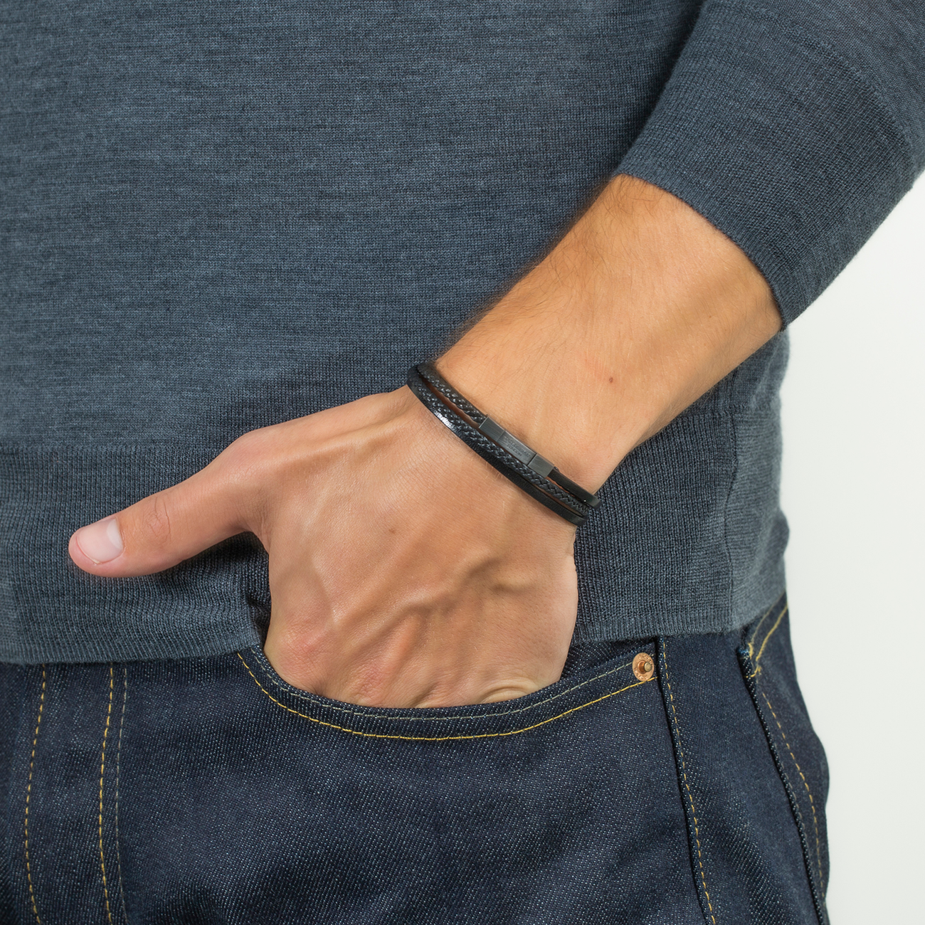 Tateossian Leather Bracelet