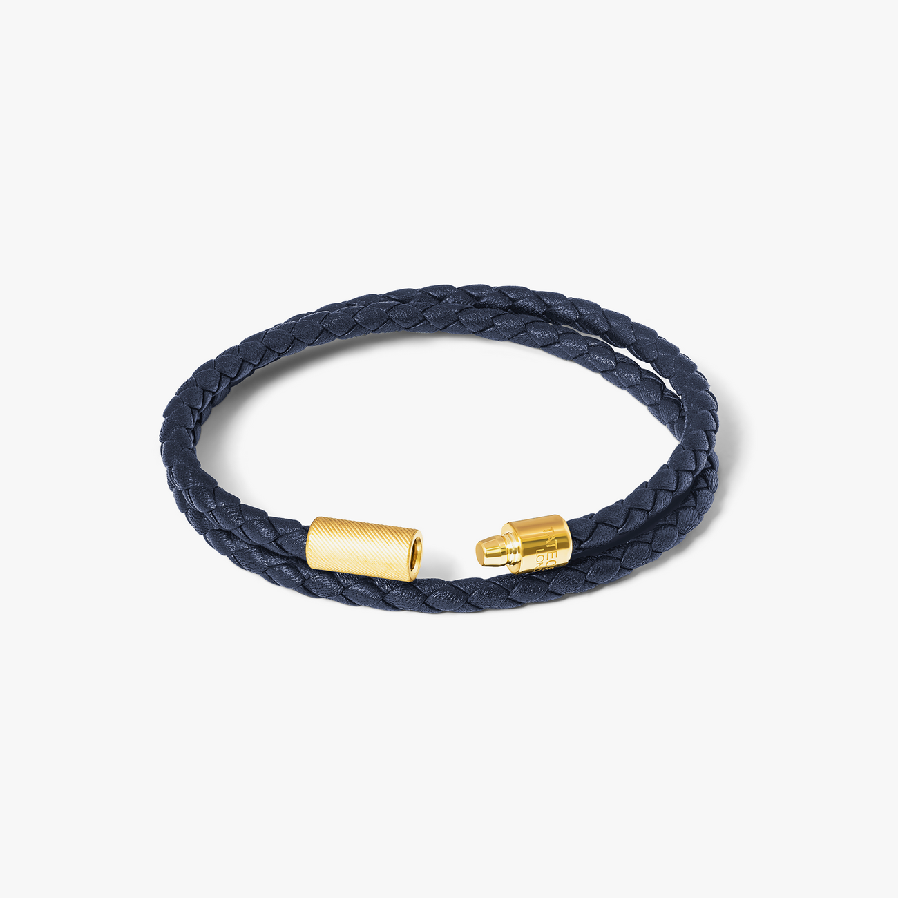 Tateossian Double Wrap Leather Bracelet