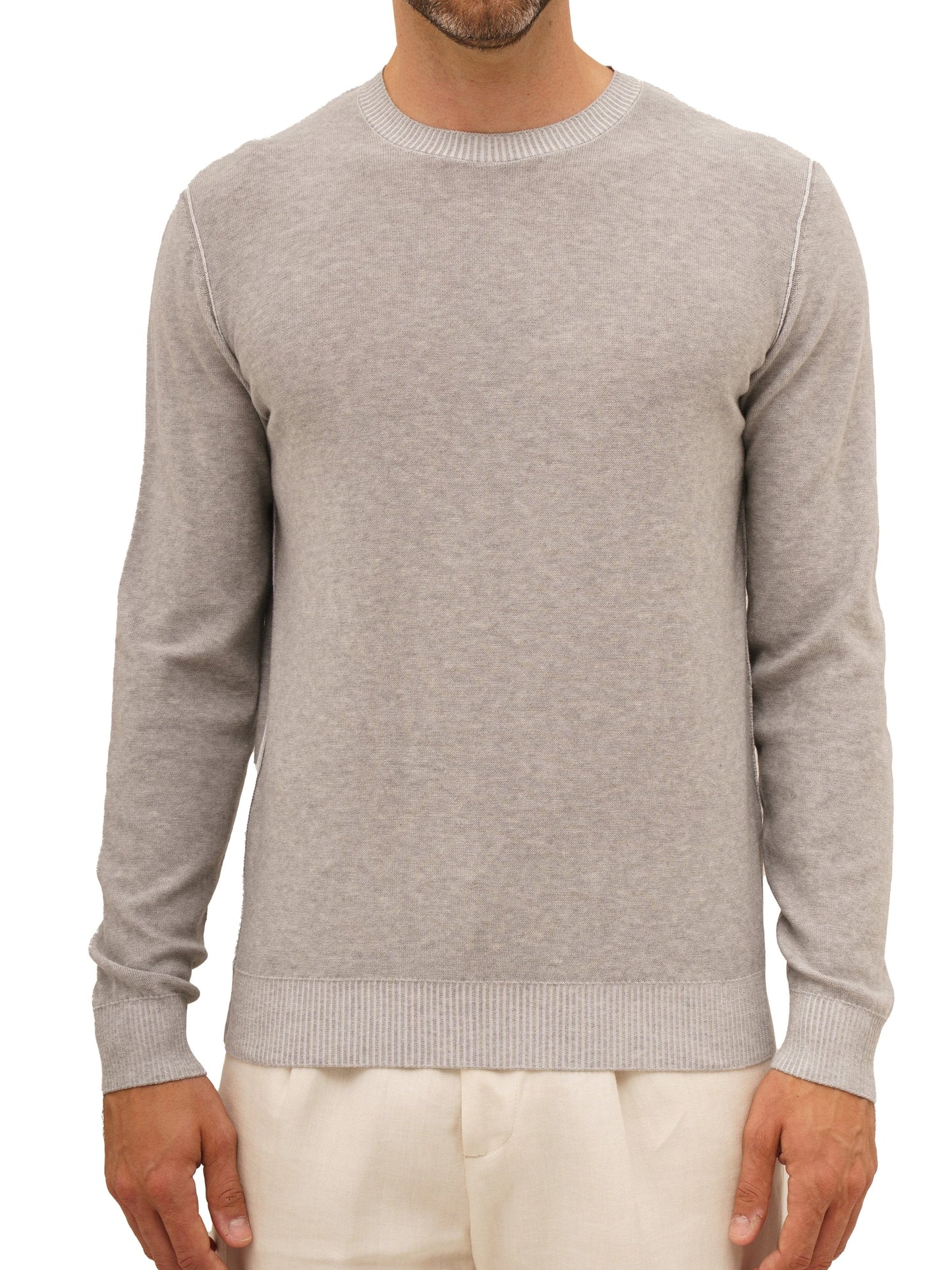 Ferrante Cotton Crew Neck Sweater