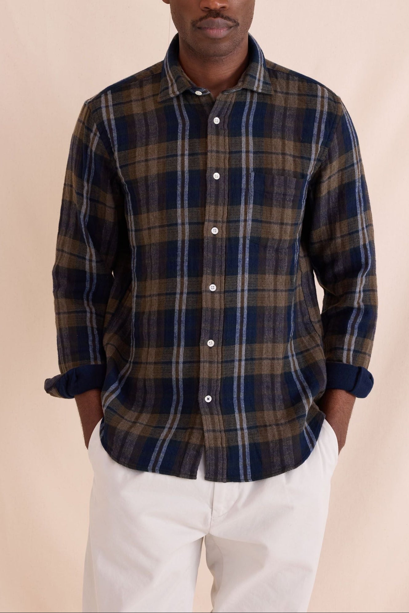 Hartford Paul Cotton Plaid Shirt