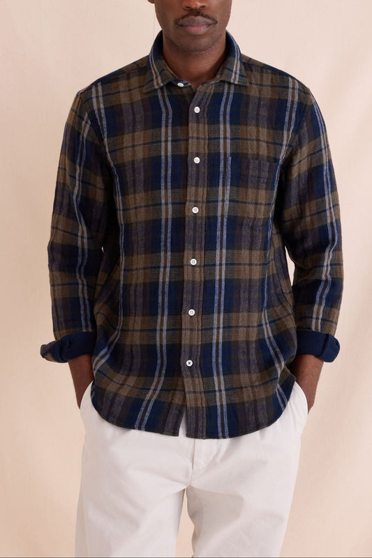 Hartford Paul Cotton Plaid Shirt