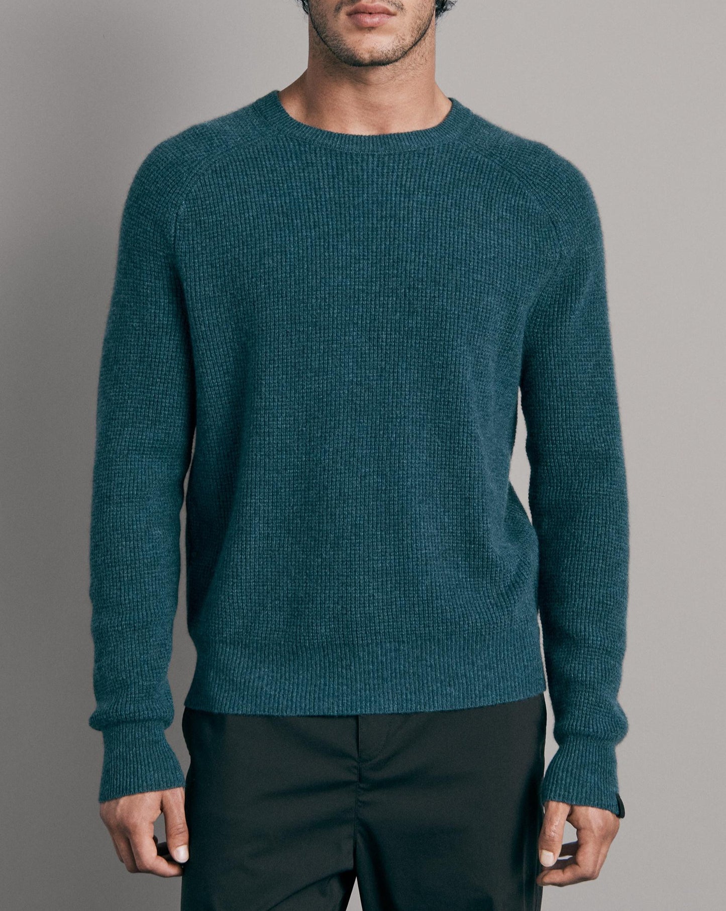 Rag & Bone Haldon Waffle Cashmere Crew