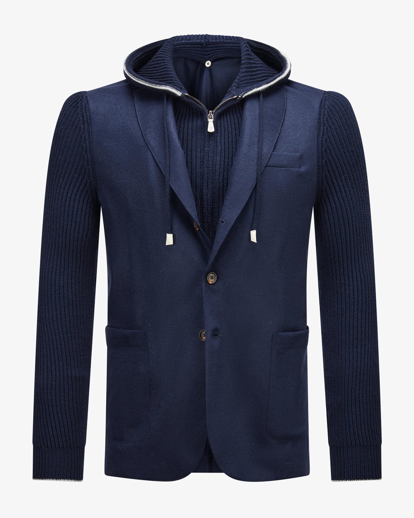 Eleventy Wool Jacket With Bib