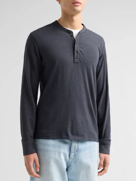 Rag & Bone Classic Flame Henley L/S Tee
