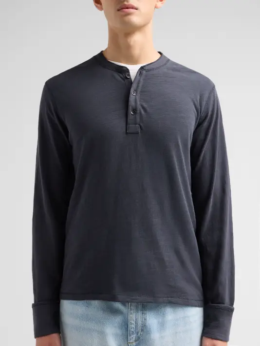 Rag & Bone Classic Flame Henley L/S Tee