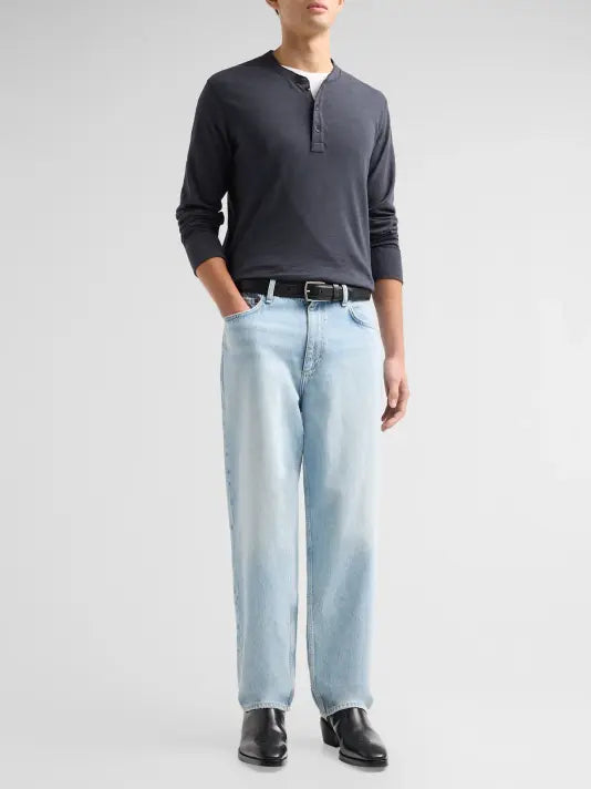 Rag & Bone Classic Flame Henley L/S Tee