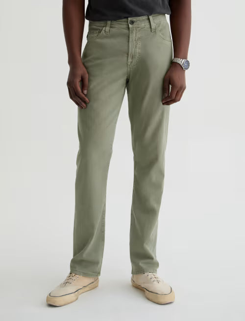 AG Everett Linen Slim Straight Pant