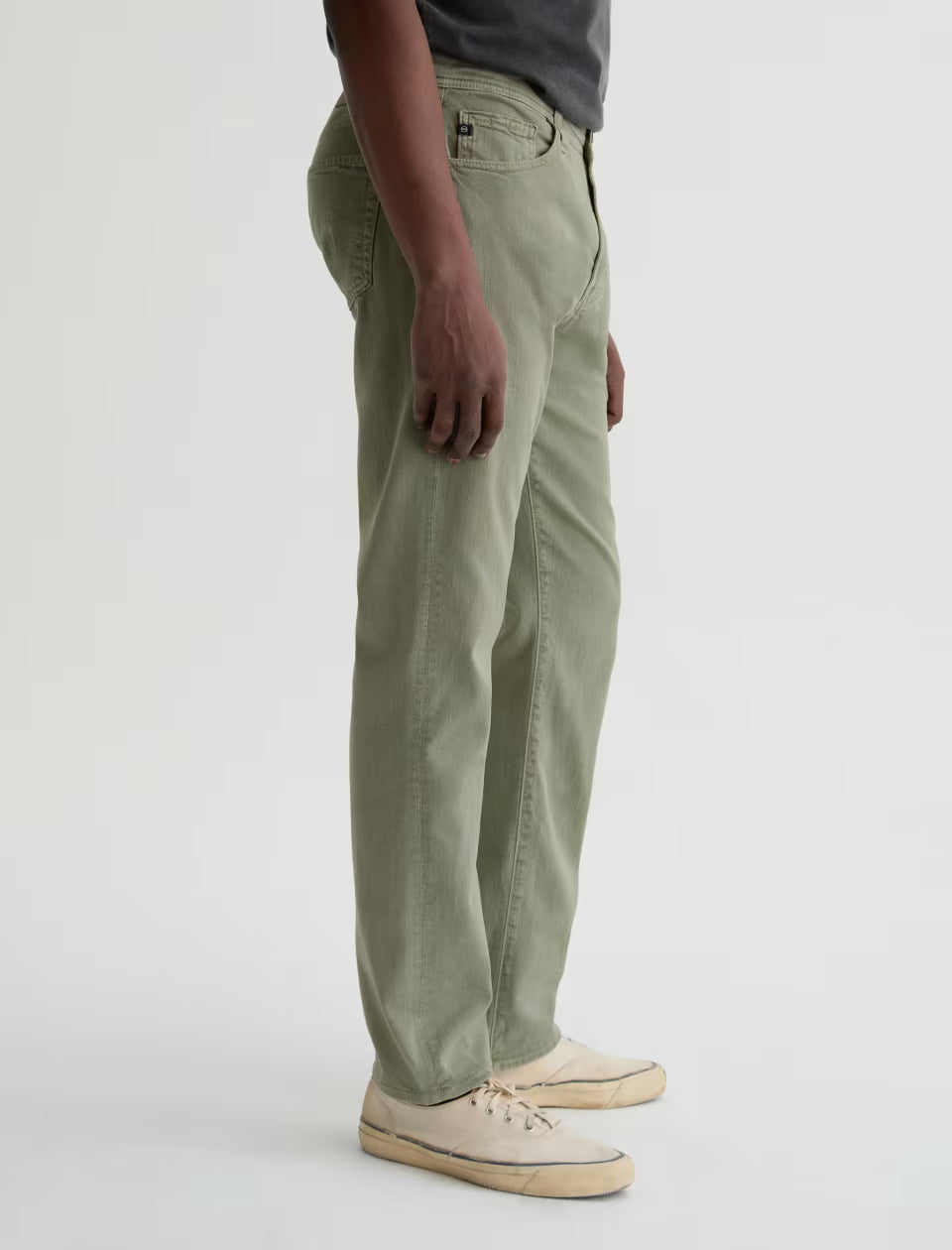 AG Everett Linen Slim Straight Pant