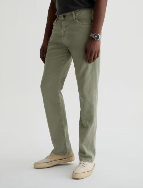 AG Everett Linen Slim Straight Pant
