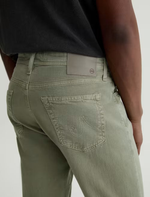 AG Everett Linen Slim Straight Pant