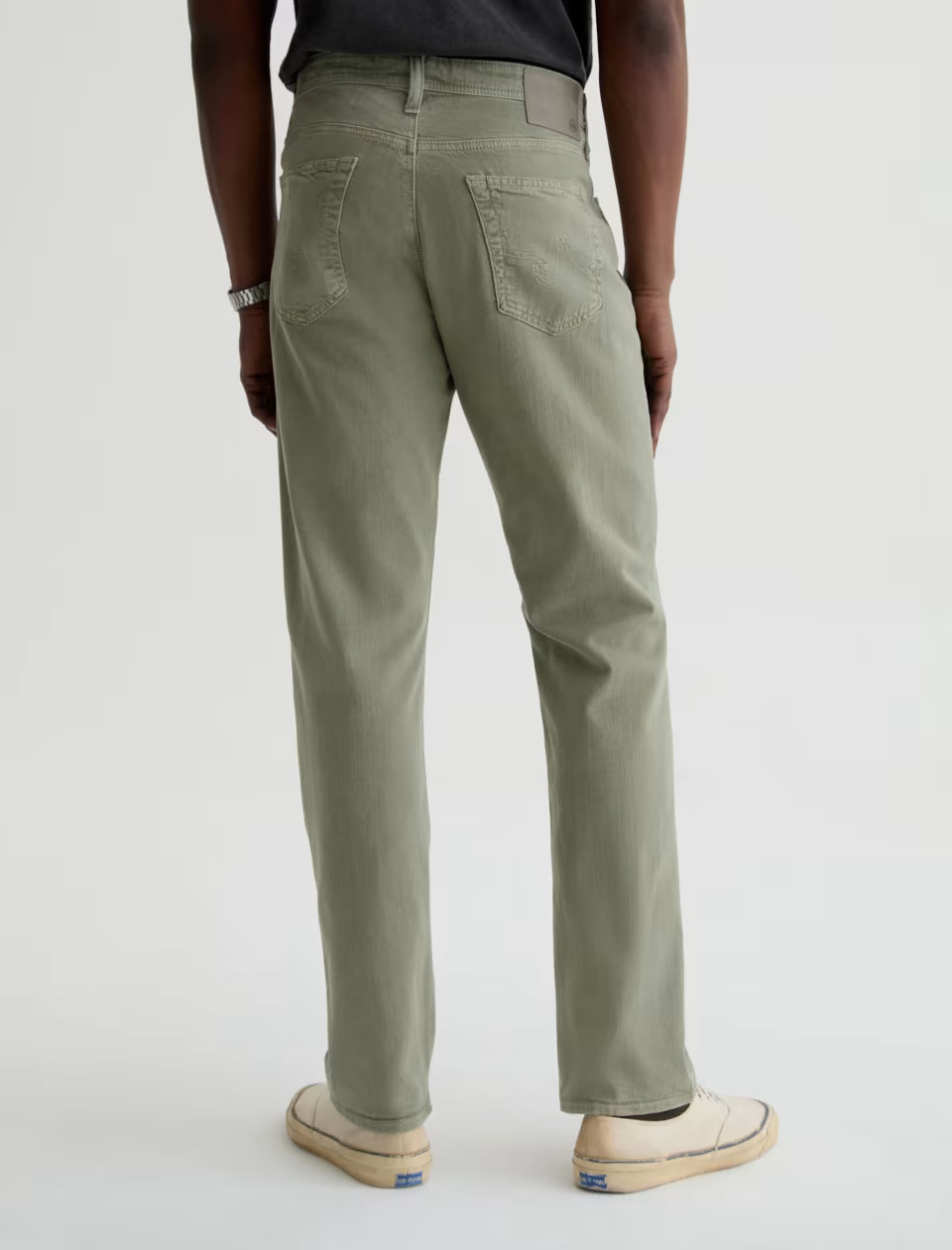 AG Everett Linen Slim Straight Pant