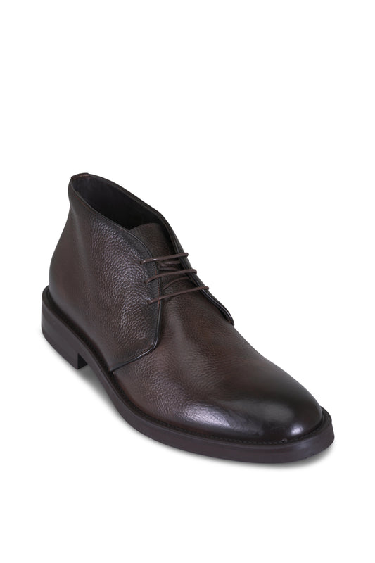 To Boot Norfolk Grained Leather Lace Up Boot
