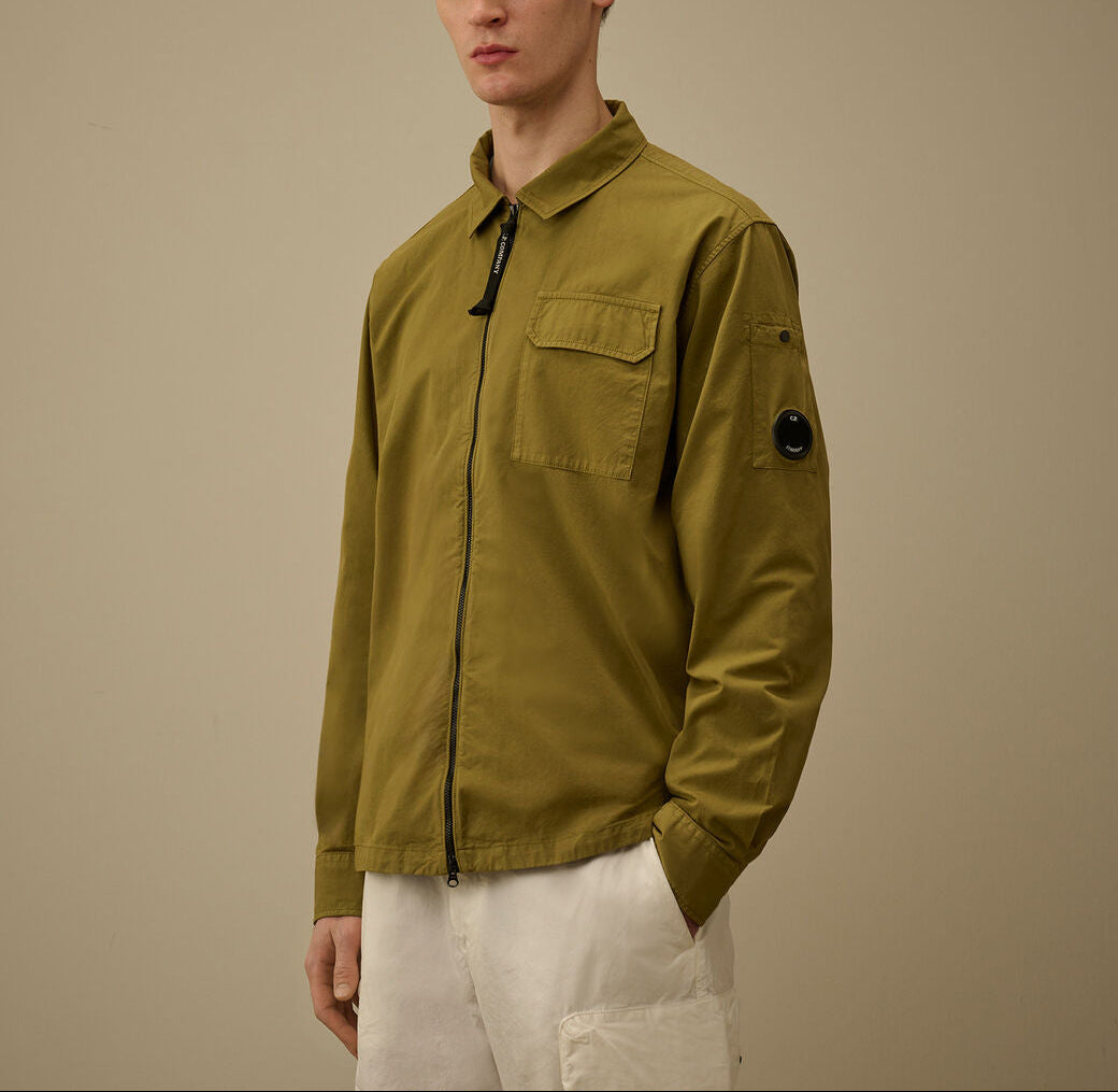 CP Company Gabardine Zipped Lens Overshirt