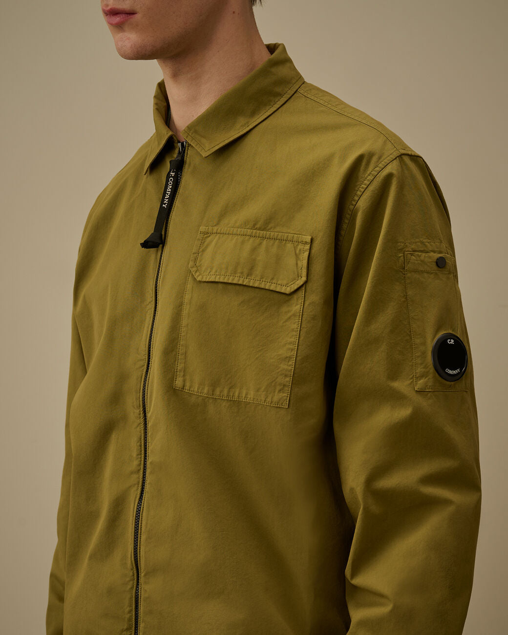 CP Company Gabardine Zipped Lens Overshirt