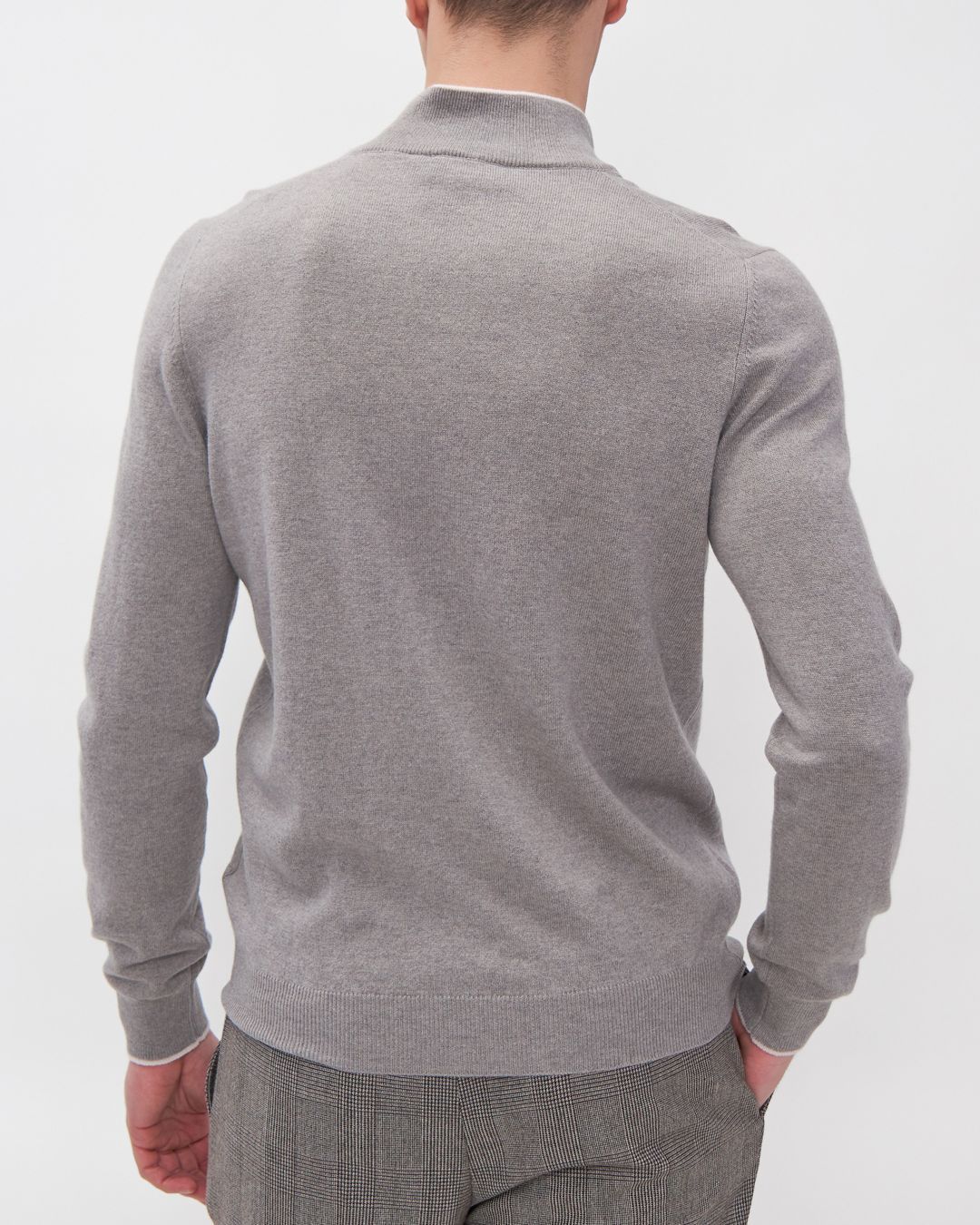 Gran Sasso Covered 1/4 Zip Wool Blend Sweater
