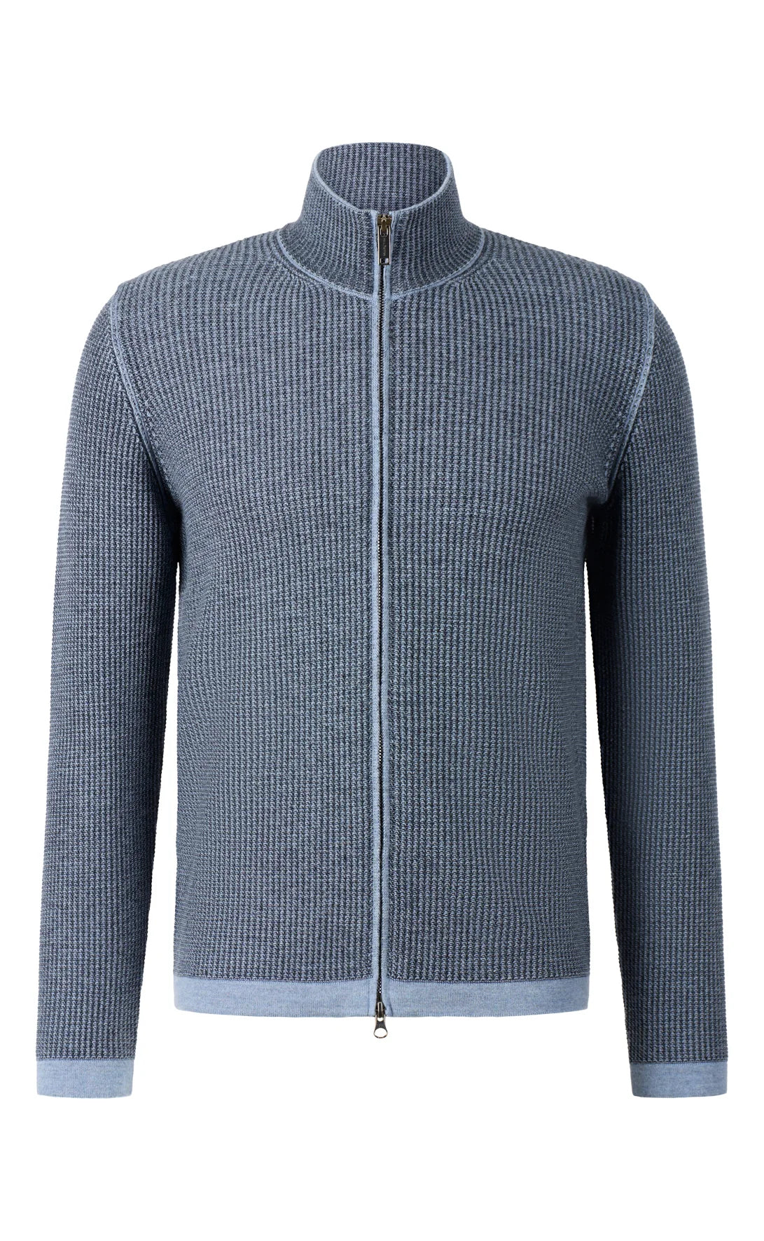 Phil Petter Sporty Two Tone Zip Up Wool Blend Jacket
