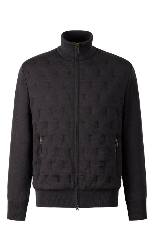Phil Petter Quilted Merino Wool Cardigan