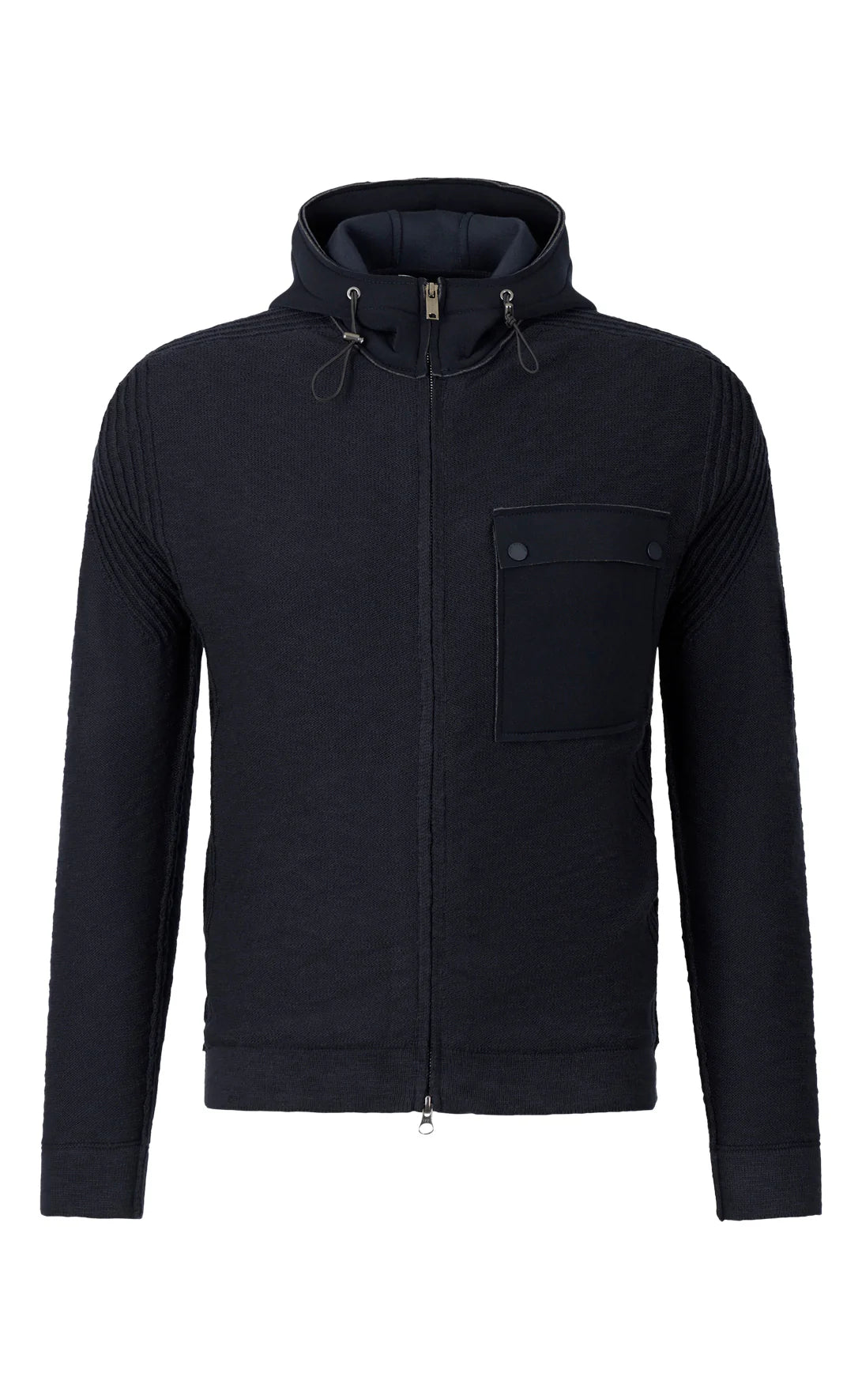 Phil Petter Hybrid Hooded Zip Up Sporty Jacket