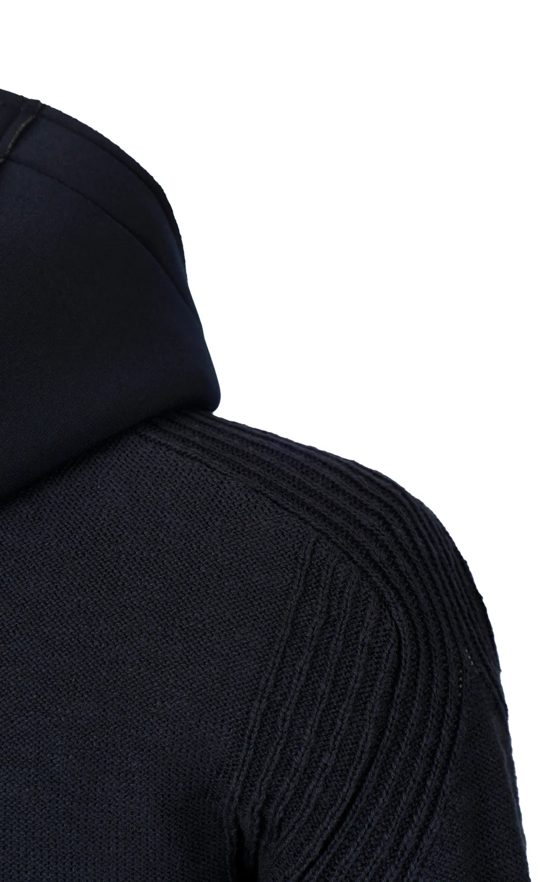 Phil Petter Hybrid Hooded Zip Up Sporty Jacket