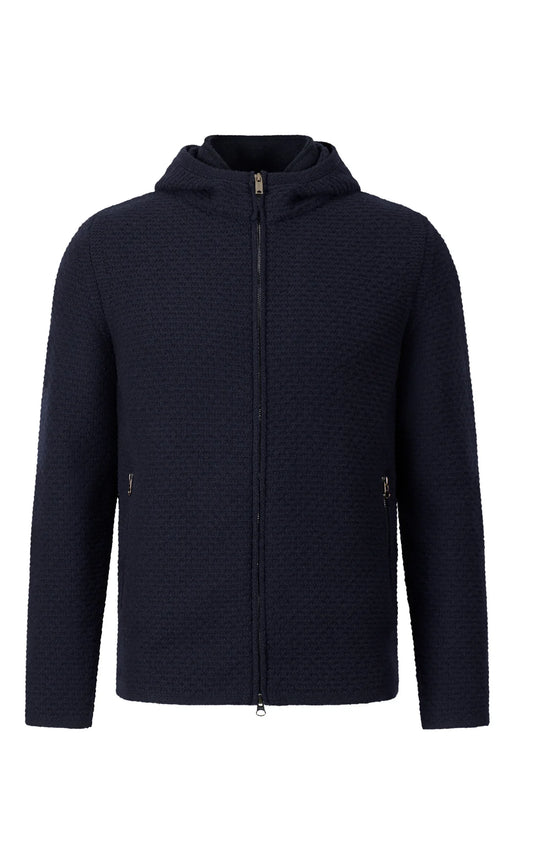 Phil Petter Sporty Hooded Zip Up Relaxed Fit Jacket