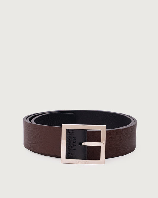 Orciani Saffiano Reversible Leather Belt
