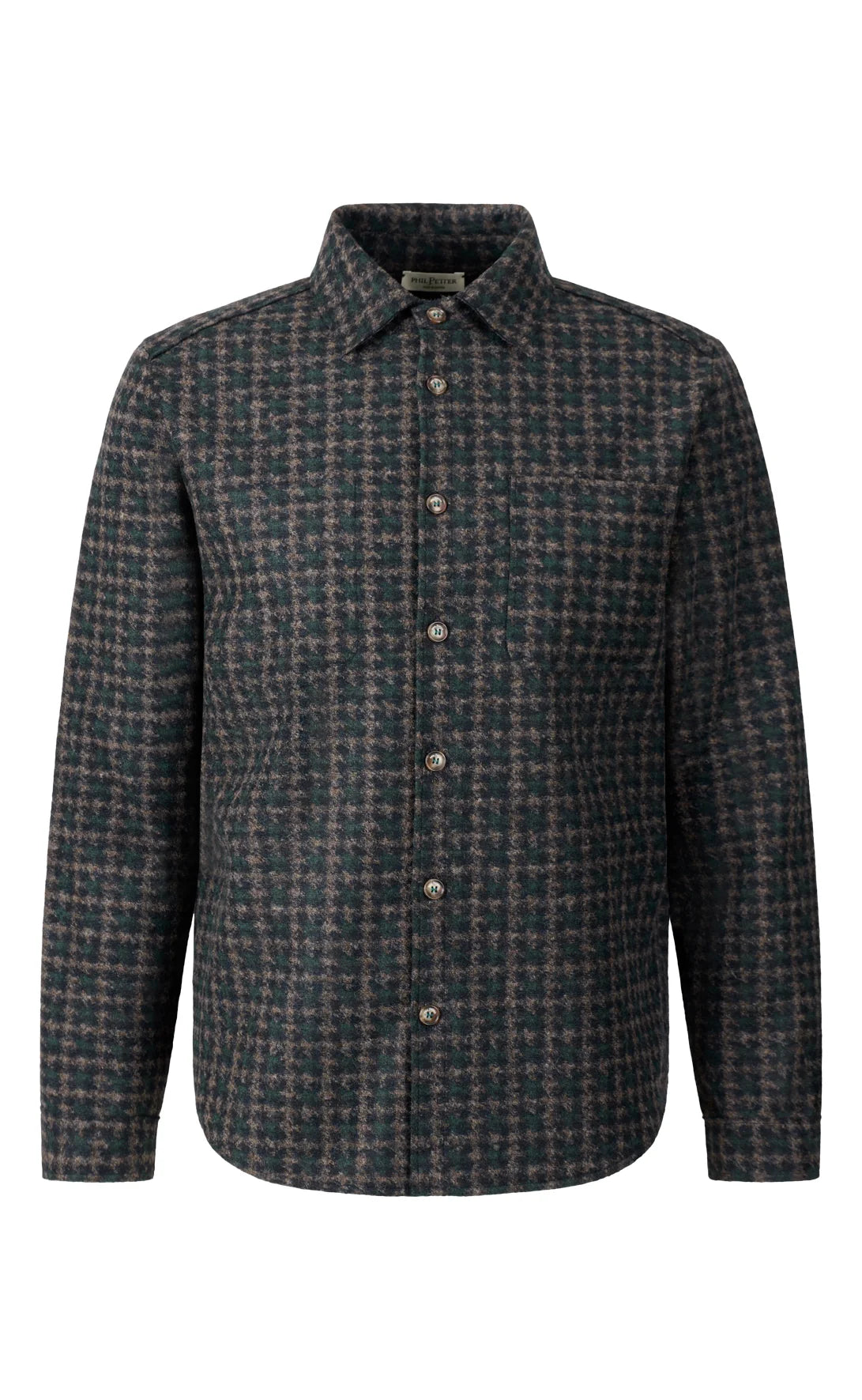 Phil Petter Houndstooth Jersey Overshirt