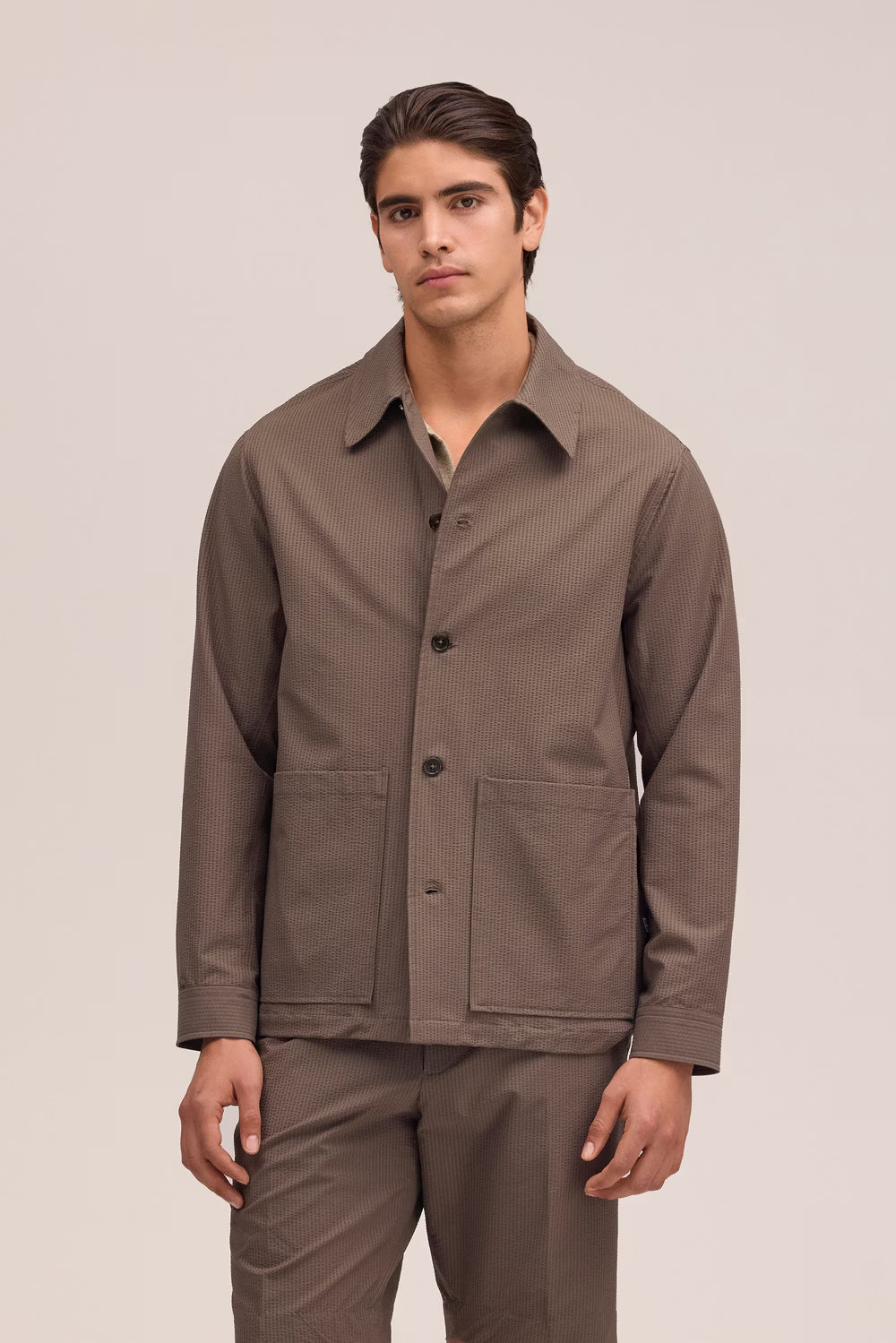 NN07 Blaze Seersucker Overshirt